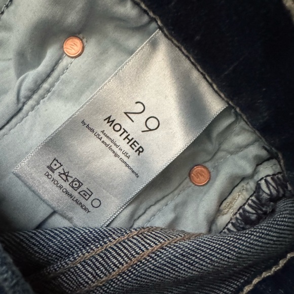 MOTHER Blue Flare Wide Leg Jeans - Picture 6 of 7